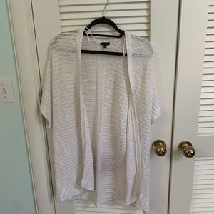 Talbots White Cardigan